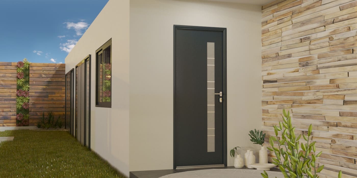 Porte d'Entrée en Aluminium Sur Mesure Capraia - Image 1