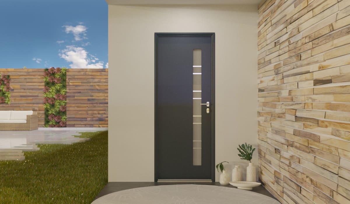 Porte d'Entrée en Aluminium Sur Mesure Capraia - Image 2