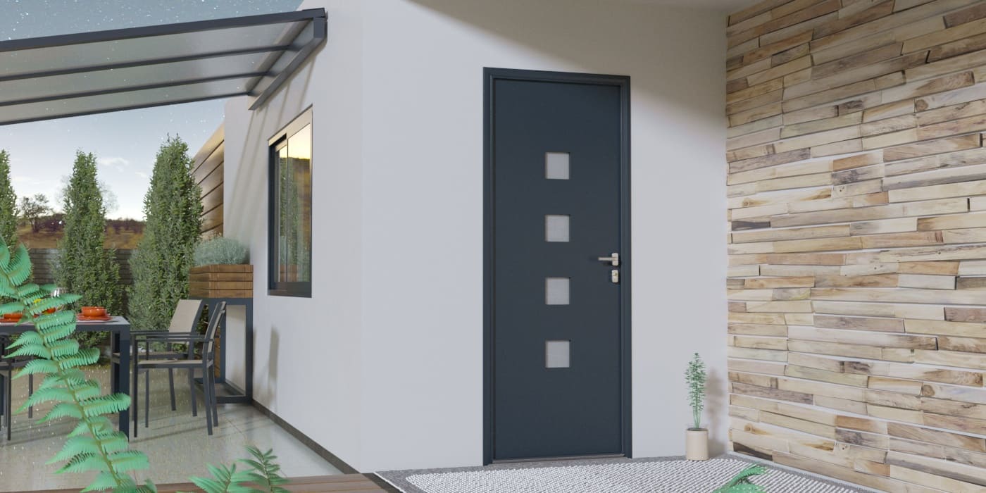 Porte d'Entrée en Aluminium Sur Mesure Capri - Image 1