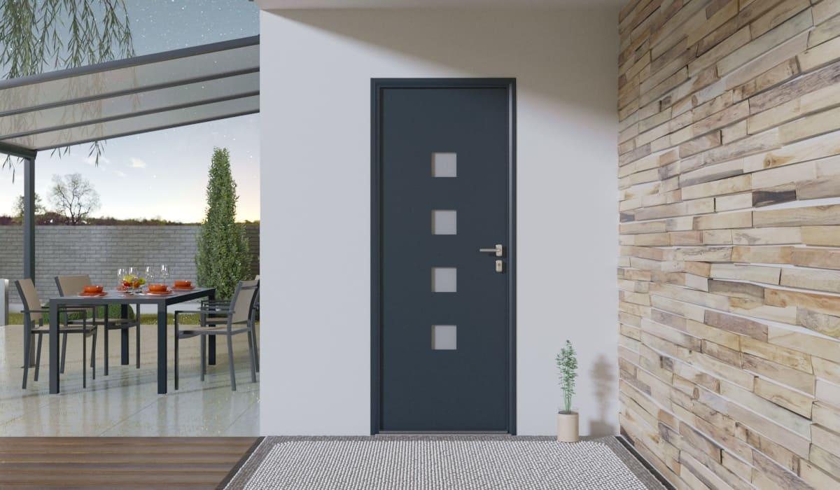 Porte d'Entrée en Aluminium Sur Mesure Capri - Image 2