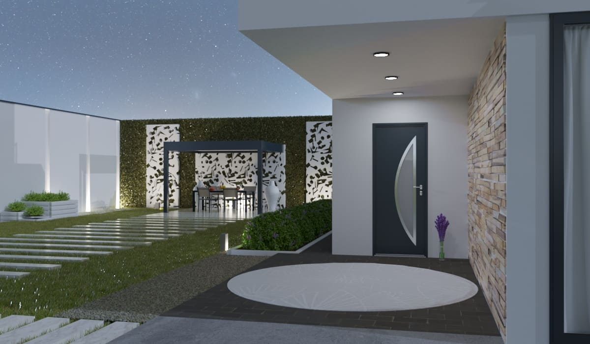 Porte d'Entrée en Aluminium Sur Mesure Corfou Alunox - Image 3