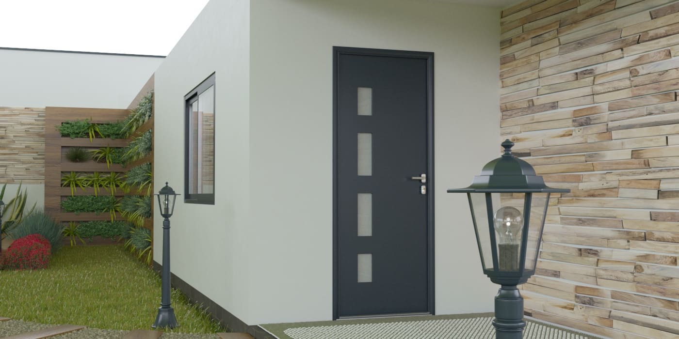 Porte d'Entrée en Aluminium Sur Mesure Corse - Image 1