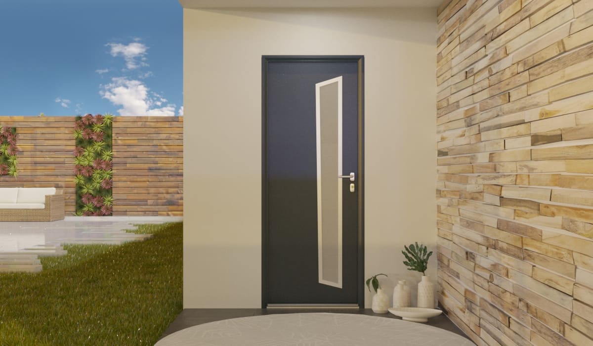 Porte d'Entrée en Aluminium Sur Mesure Dia Alunox - Image 2