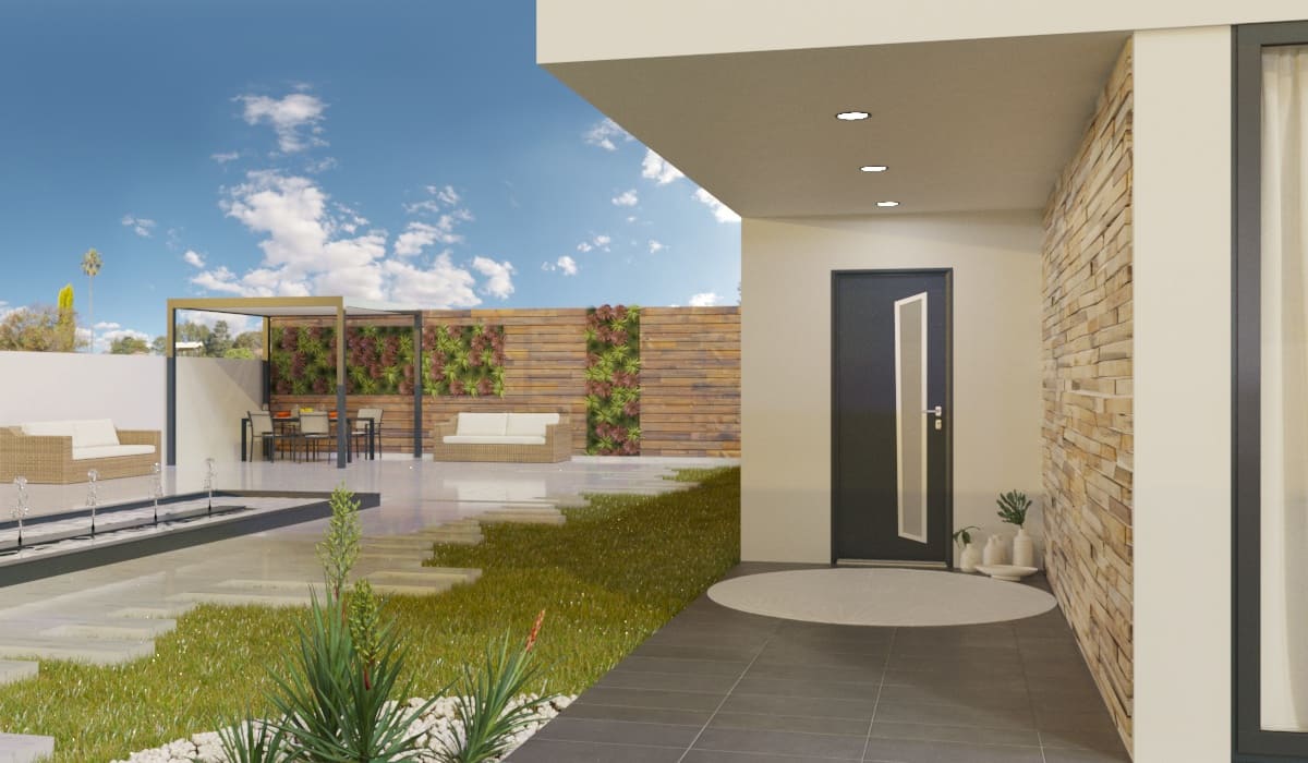 Porte d'Entrée en Aluminium Sur Mesure Dia Alunox - Image 3