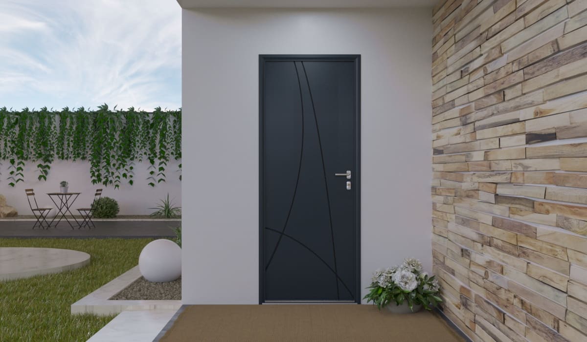 Porte d'Entrée en Aluminium Sur Mesure Ibiza - Image 2