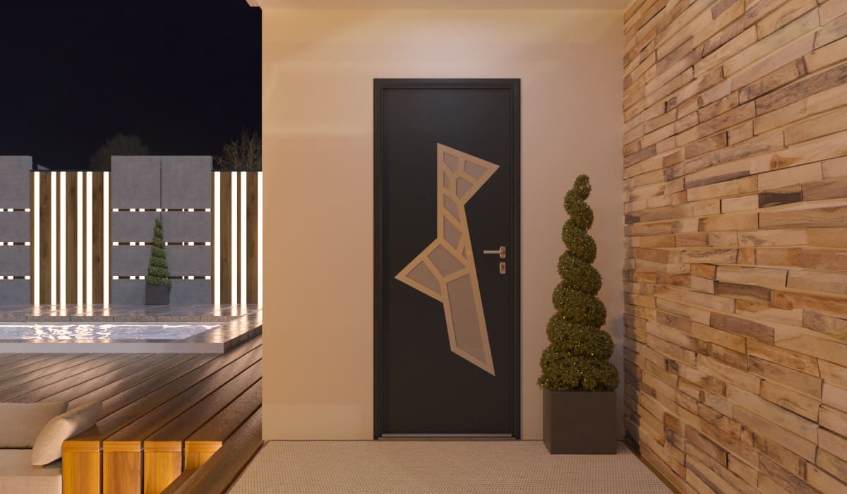 Porte d'Entrée en Aluminium Sur Mesure Kalamos Alunox - Image 2