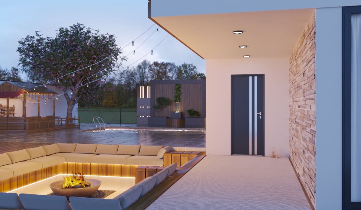 Porte d'Entrée en Aluminium Sur Mesure Madeira Alunox - Image 3