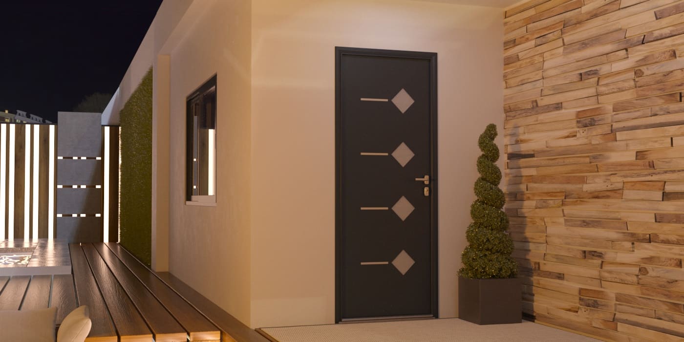 Porte d'Entrée en Aluminium Sur Mesure Molat - Image 1