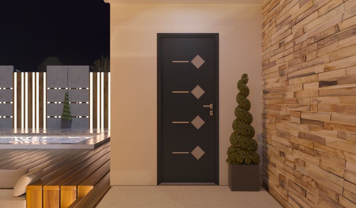 Porte d'Entrée en Aluminium Sur Mesure Molat - Image 2