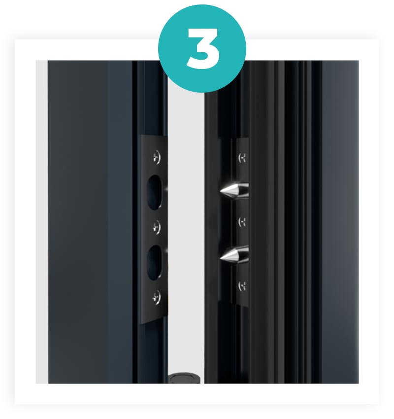 Système Anti-Dégondage Porte Monobloc 50 mm