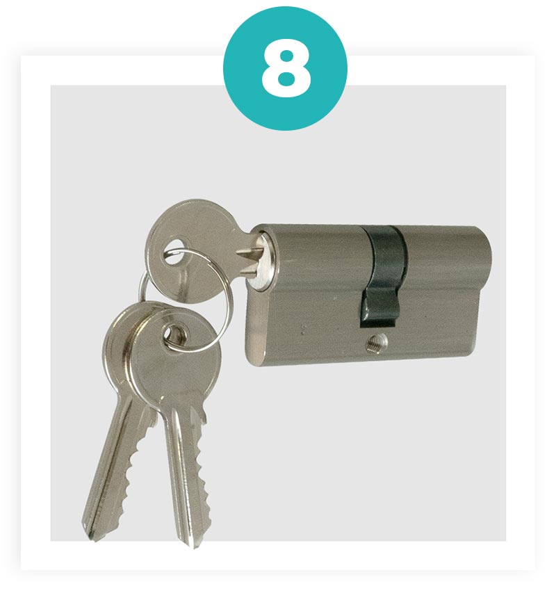 Cylindre Porte Monobloc 50 mm