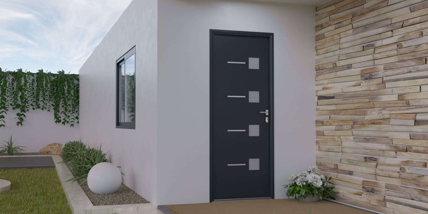 Porte d'Entrée en Aluminium Sur Mesure Paxos - Image 1