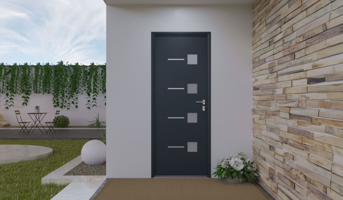 Porte d'Entrée en Aluminium Sur Mesure Paxos - Image 2