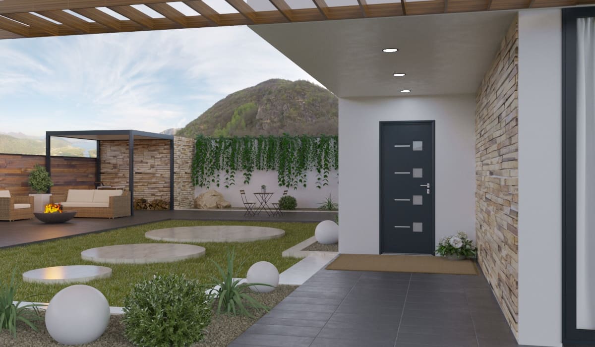 Porte d'Entrée en Aluminium Sur Mesure Paxos - Image 3