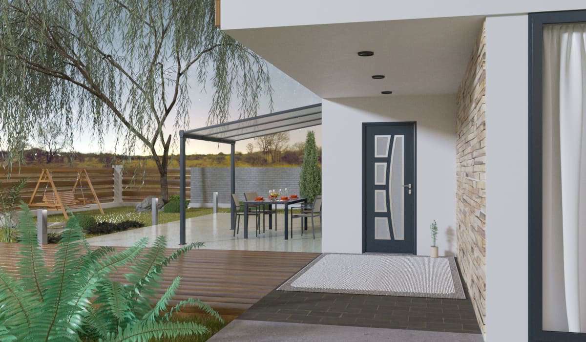 Porte d'Entrée en Aluminium Sur Mesure Rinia Alunox - Image 3