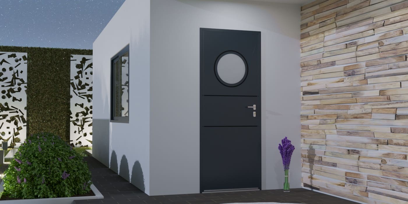 Porte d'Entrée en Aluminium Sur Mesure Salina - Image 1