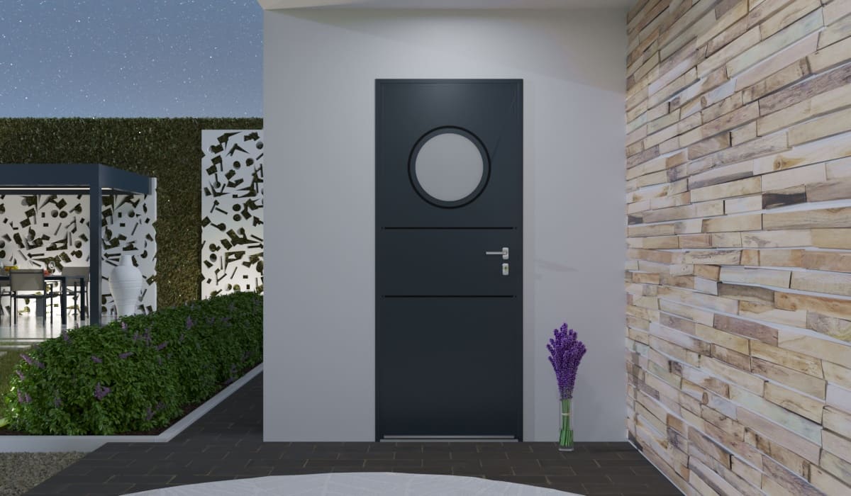 Porte d'Entrée en Aluminium Sur Mesure Salina - Image 2