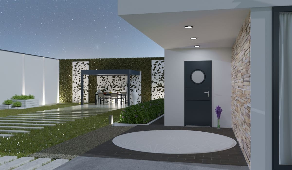 Porte d'Entrée en Aluminium Sur Mesure Salina - Image 3