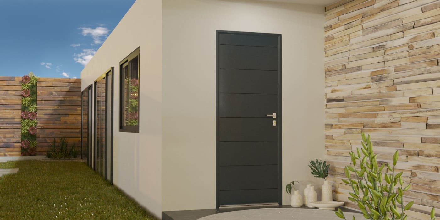 Porte d'Entrée en Aluminium Sur Mesure Samos- Image 1
