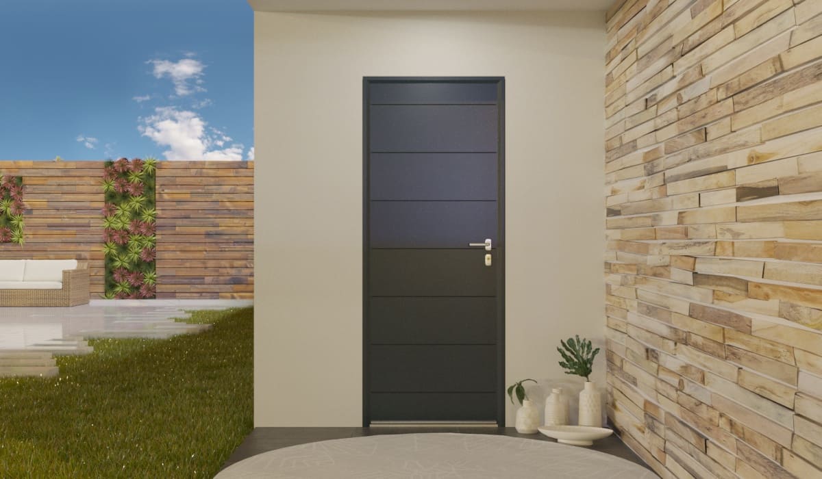 Porte d'Entrée en Aluminium Sur Mesure Samos - Image 2