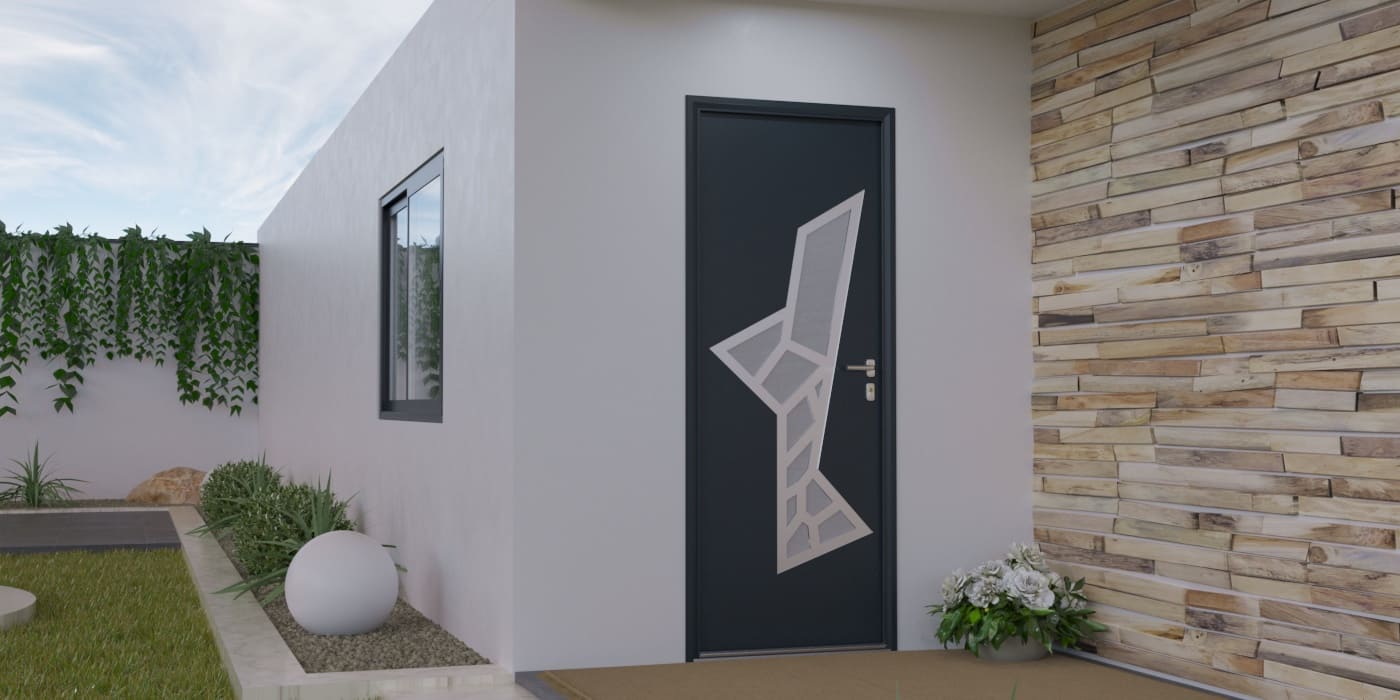 Porte d'Entrée en Aluminium Sur Mesure Saria Alunox - Image 1