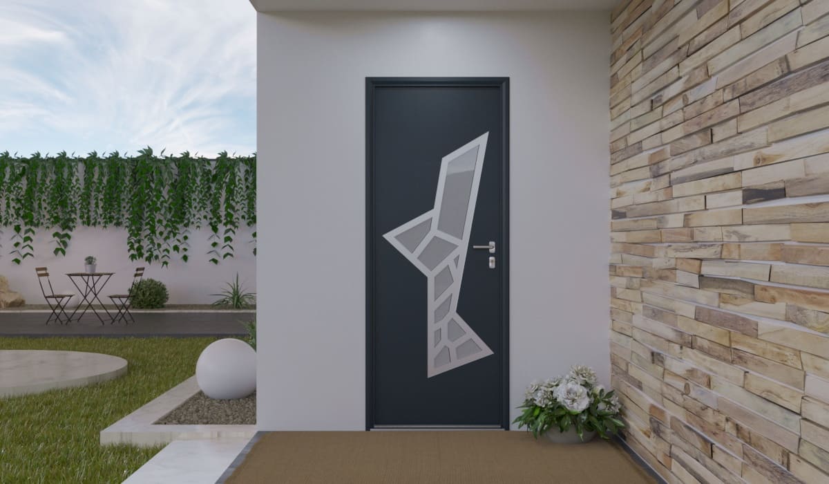Porte d'Entrée en Aluminium Sur Mesure Saria Alunox - Image 2