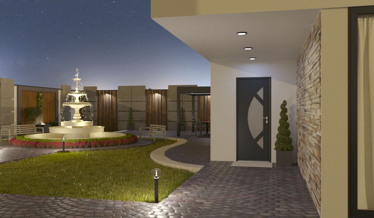 Porte d'Entrée en Aluminium Sur Mesure Sicile - Image 3