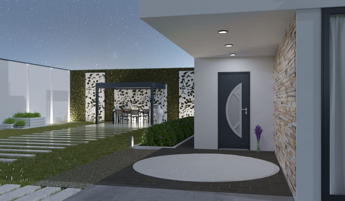 Porte d'Entrée en Aluminium Sur Mesure Sicile Alunox - Image 3