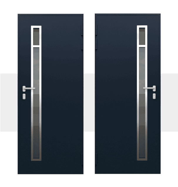 Décoration Porte d'Entrée en Aluminium Silba Alunox
