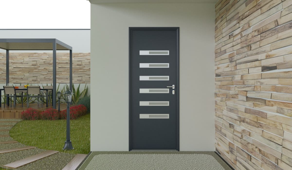 Porte d'Entrée en Aluminium Sur Mesure Tilos Alunox - Image 2
