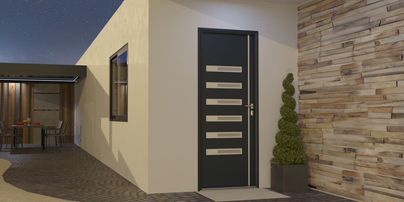 Porte d'Entrée en Aluminium Sur Mesure Tilos Alunox Plus - Image 1
