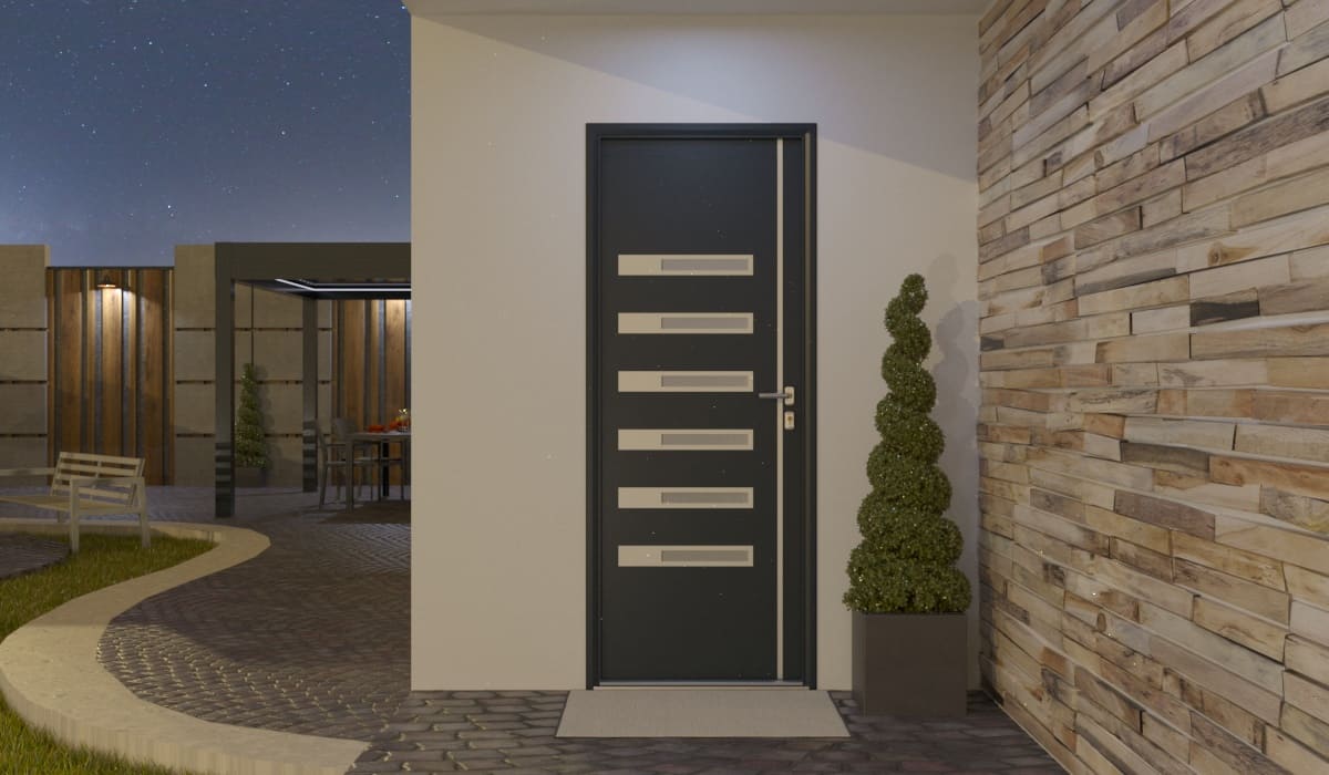 Porte d'Entrée en Aluminium Sur Mesure Tilos Alunox Plus - Image 2