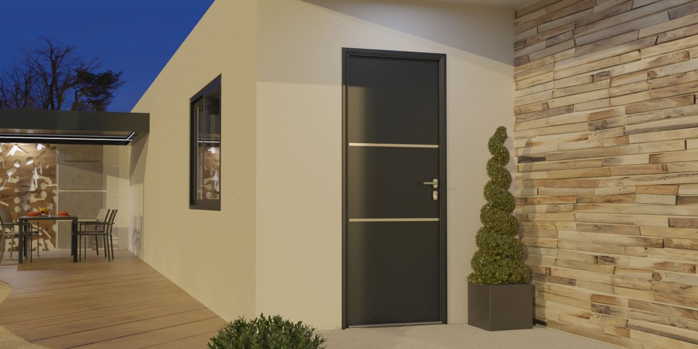 Porte d'Entrée en Aluminium Sur Mesure Vir Alunox- Image 1
