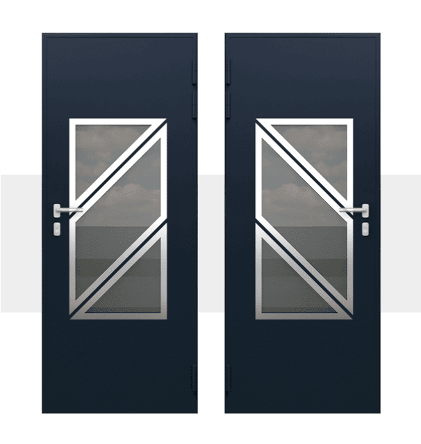 Décoration Porte d'Entrée en Aluminium Zante Alunox 1