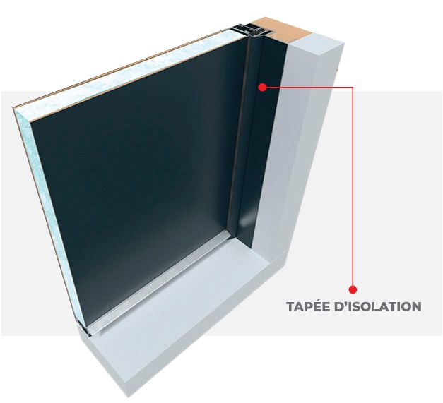 Tapée d'Isolation Porte d'Entrée en Aluminium