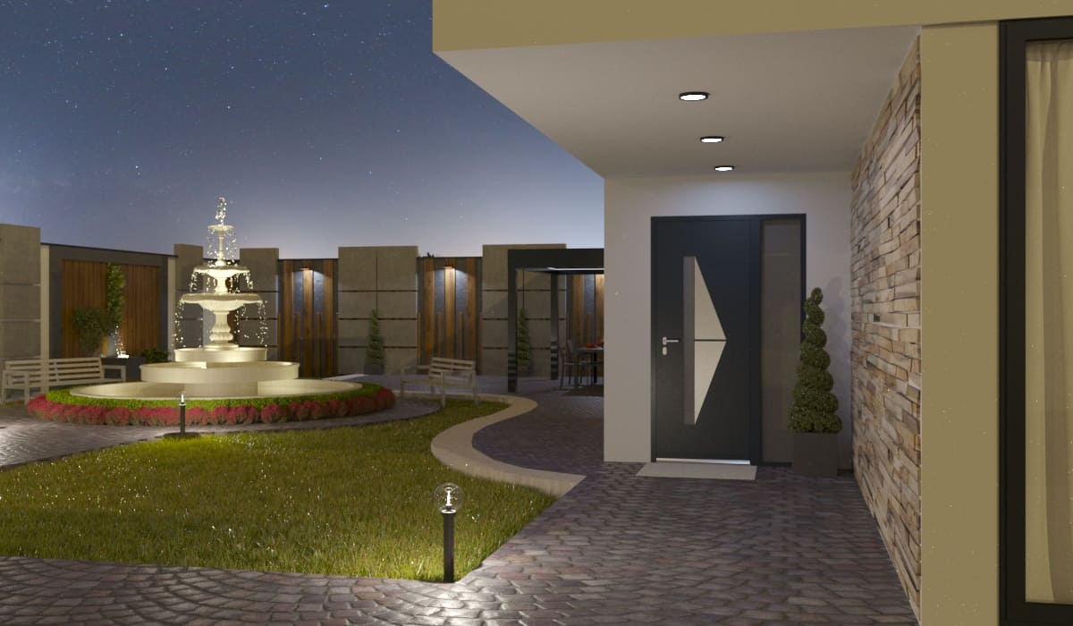 Porte d'Entrée en Aluminium Sur Mesure Gozo Alunox Tierce Fixe Vitree - Image 3