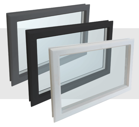 Visor Fosco Porta de Garagem Seccionada Cinzento, Preto, Branco