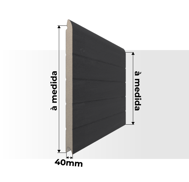 Dimensões Painel Porta de Garagem Seccionada Golfrado Reguado à Medida