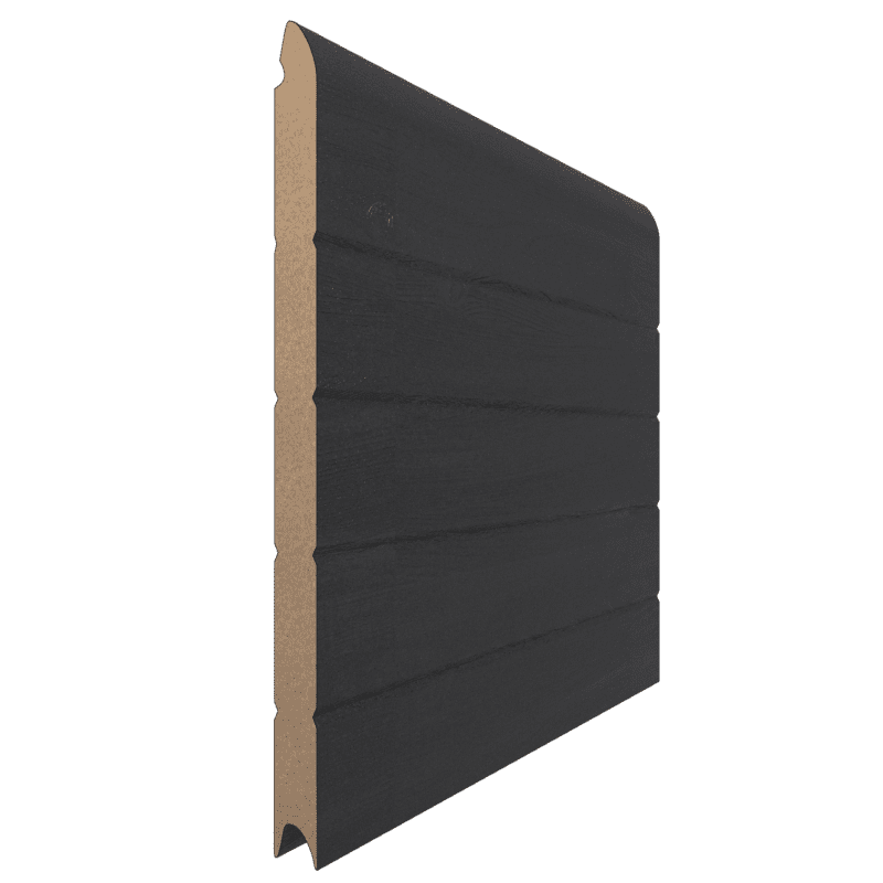 Painel Porta de Garagem Seccionada Golfrado Reguado à Medida Vista Exterior