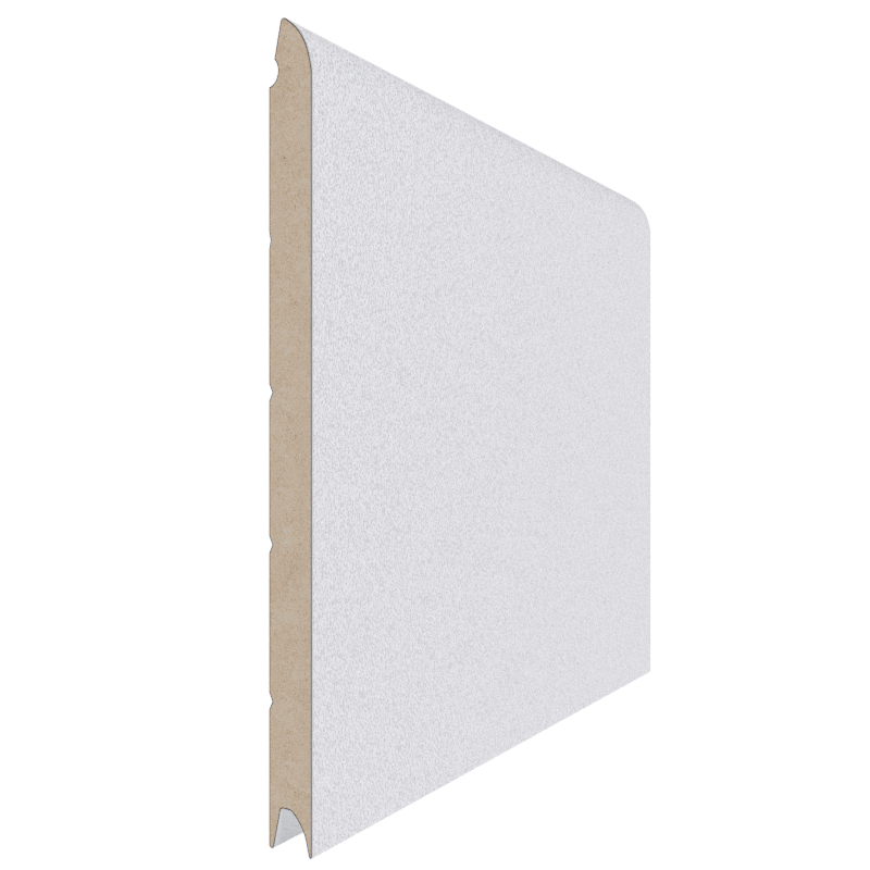 Painel Porta de Garagem Seccionada Liso Texturado Branco Standard Vista Exterior