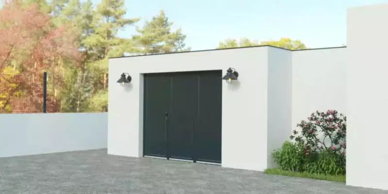 Porte de Garage Aluminium Battant 3 Vantaux