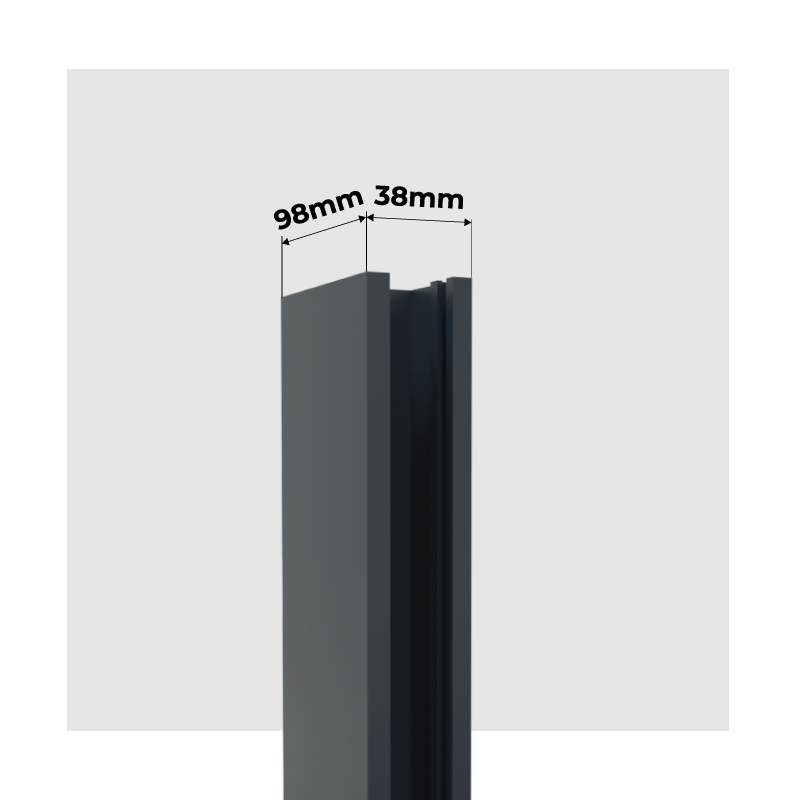 Guide Lames 77mm Porte de Garage Enroulable