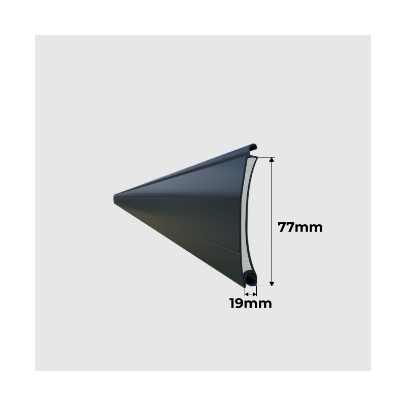 Lames Porte de Garage Enroulable Motorisee Standard 77mm