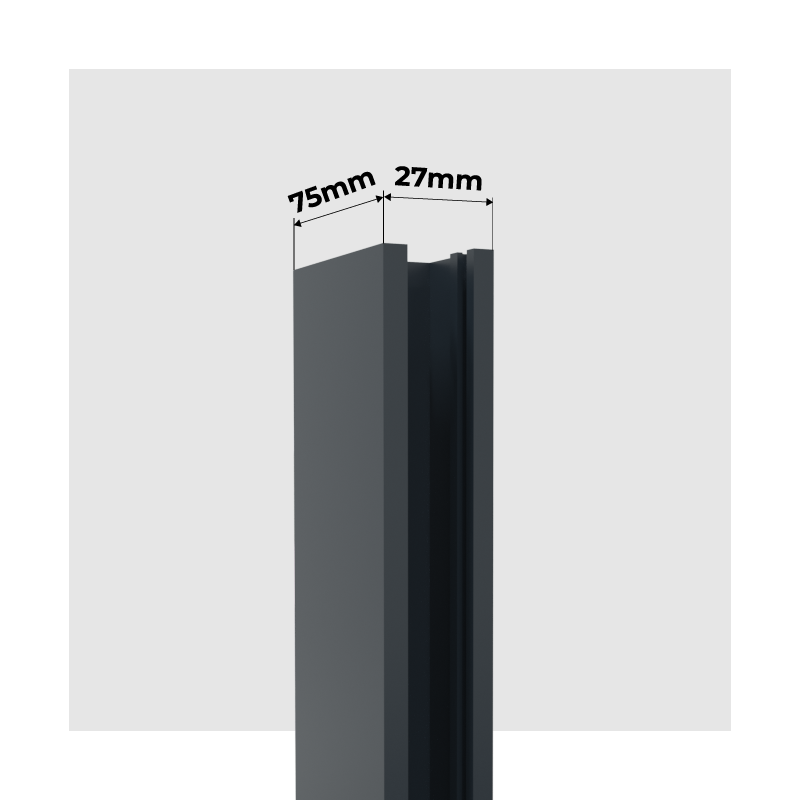 Guide Lames 55mm Porte de Garage Enroulable