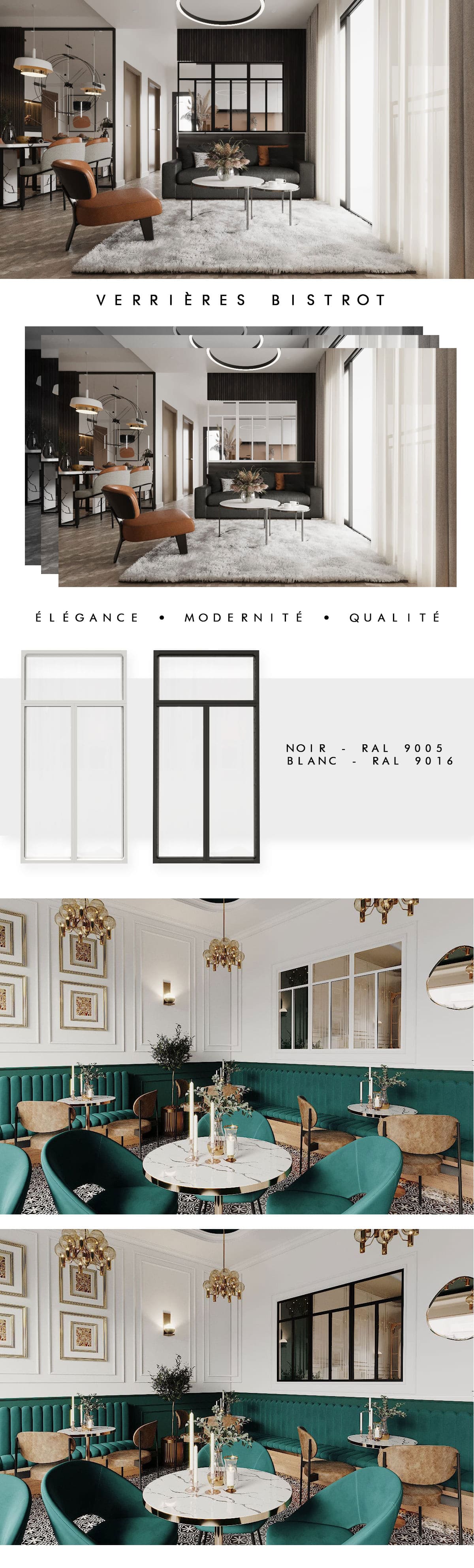 Ensemble Module Verrières Fixe Bistrot