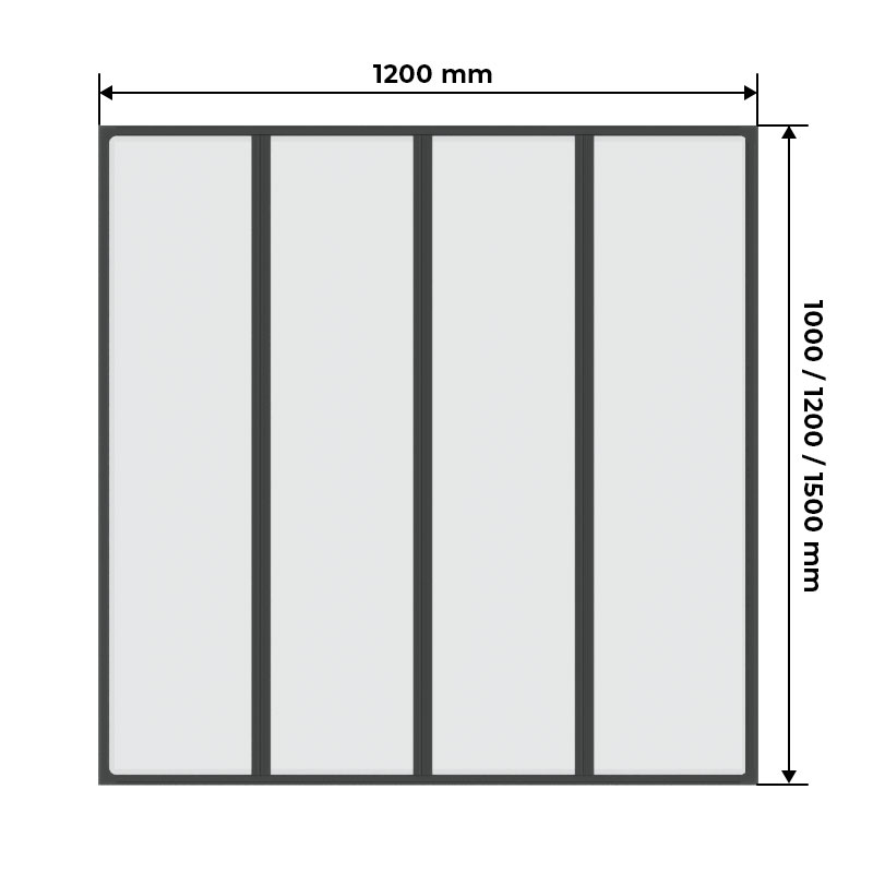Ensemble de 4 Verrieres Miroir