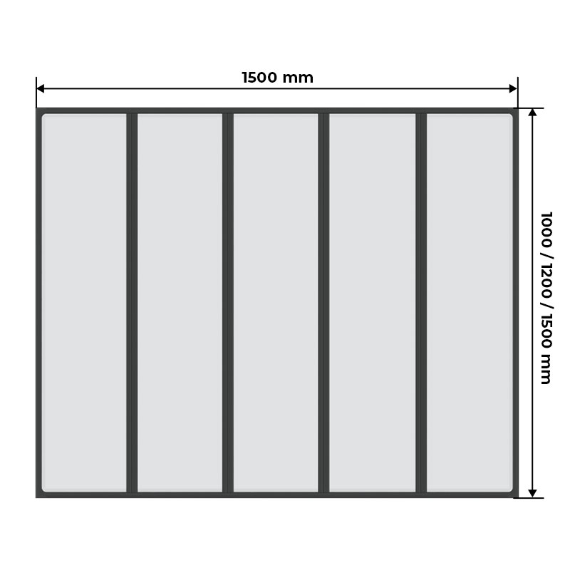 Mesures Enseemble de 5 Verrieres Acier Type Atelier