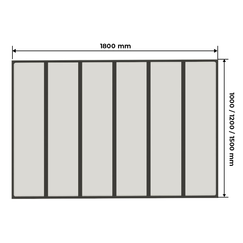 Mesures Enseemble de 6 Verrieres Acier Type Atelier