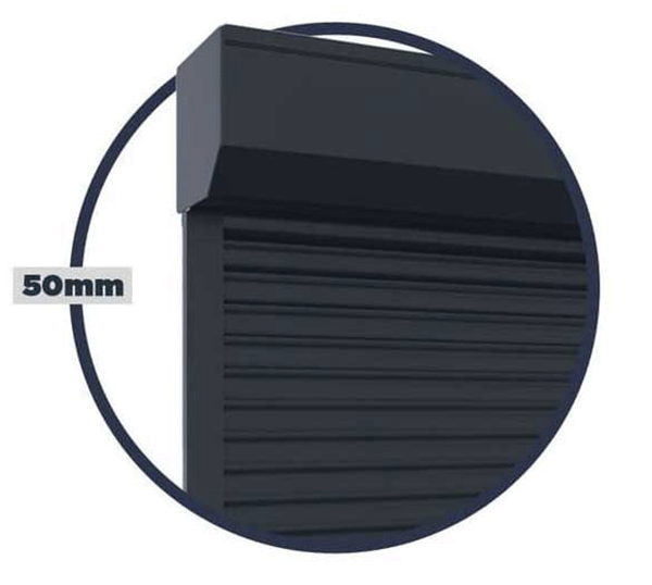 Lâmina 50 mm Persiana Enrolável Solar à Medida
