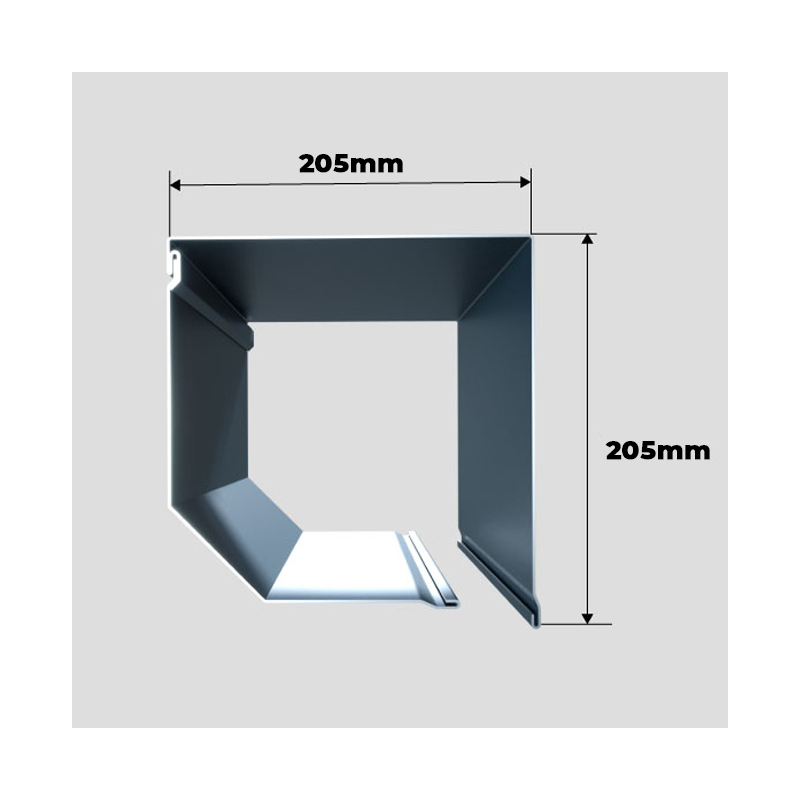 Caixa Grande Lâminas 50 mm Persiana Enrolável Solar à Medida